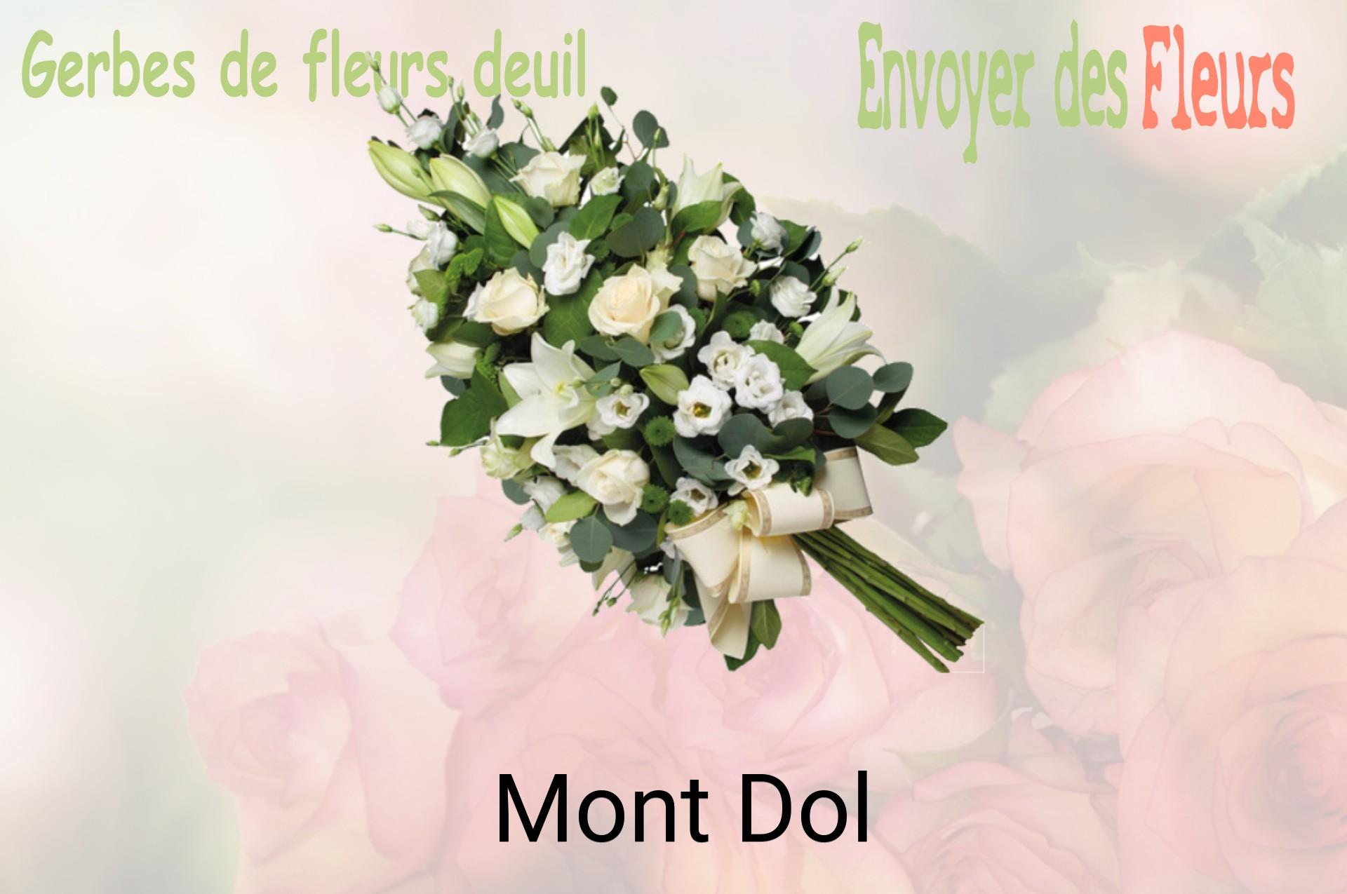 Gerbe de fleurs de deuil livrée à Mont-Dol